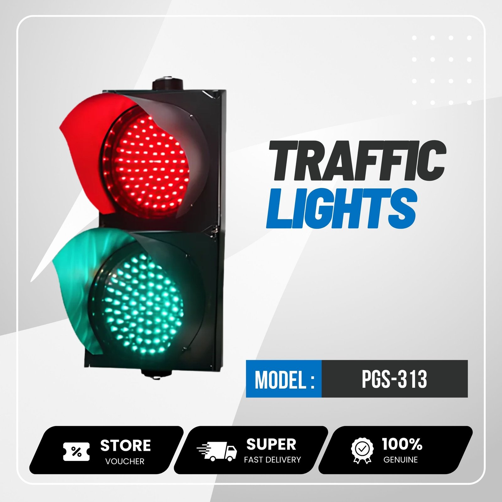 TENET (PGS-313) Smart LED Traffic Light with Loop Sensor Control - Image 4
