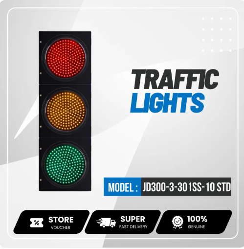 Traffic Lights (JD300-3-301SS-1)(O-STD) Full Ball Traffic Signal Light - Image 2