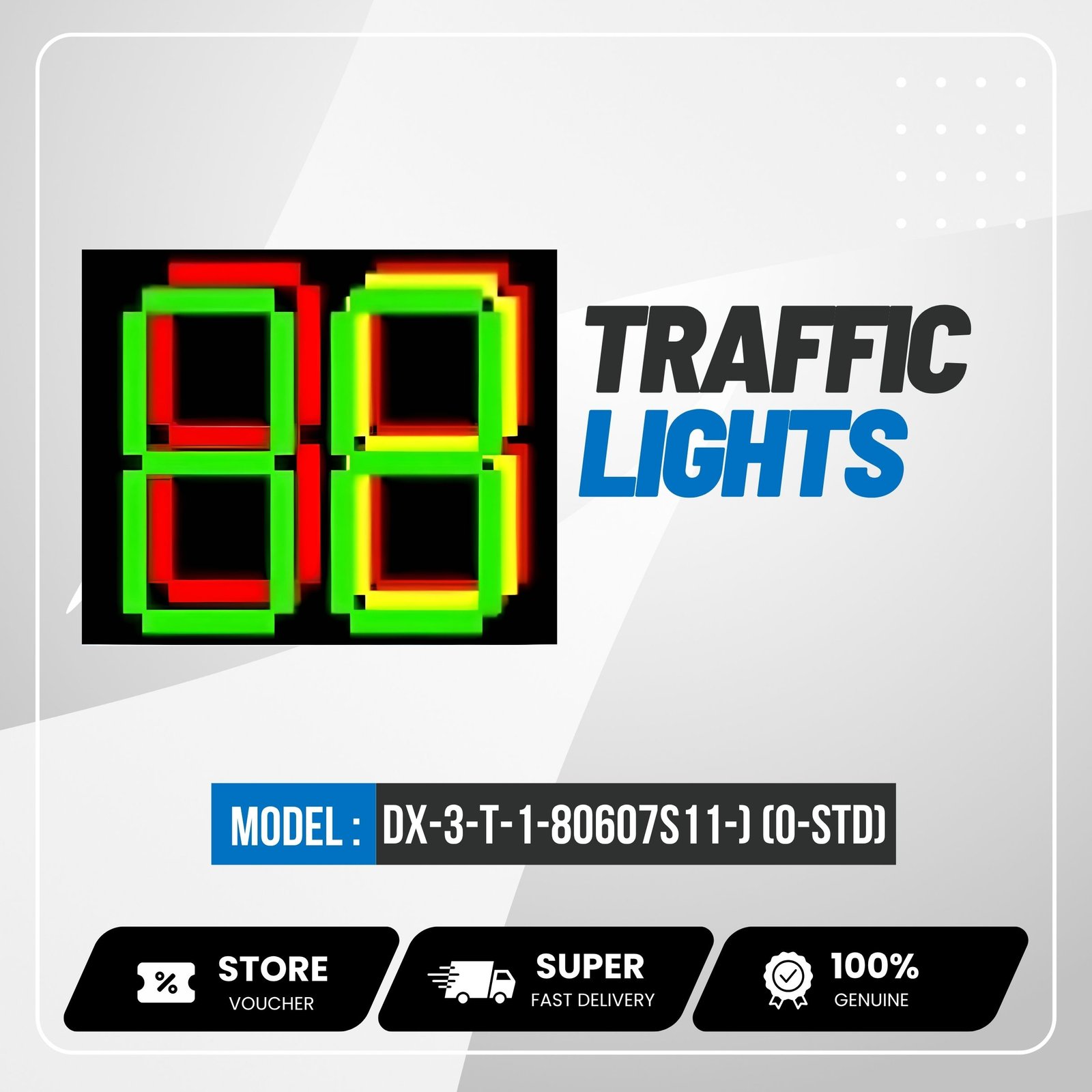 Hikvision (DX-3-T-1-80607S11-1) (O-STD) for Smart Traffic Signal with Digital Timer - Image 2