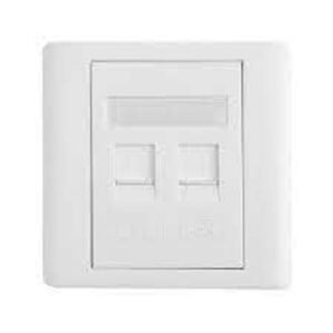Installation Essential (Square RJ45 faceplate face panel) (2 port)