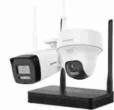 Hikvision (NKS422W03H) – Best 2MP H.265 WiFi NVS Kit with Bullet & PT Dome Camera for Smart Security Surveillance