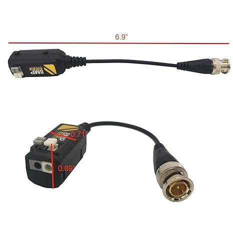 OCS (HM-953 (press-fit , pigtail)) – Best Passive Video Balun for CCTV Camera Video Transmission & Easy Installation - Image 2