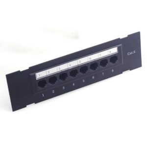 OCS (8-Port CAT6 Patch Panel Loaded) – Best 8-Port CAT6 Patch Panel with Keystone Jacks for Reliable Network Cabling & Installation Solutions