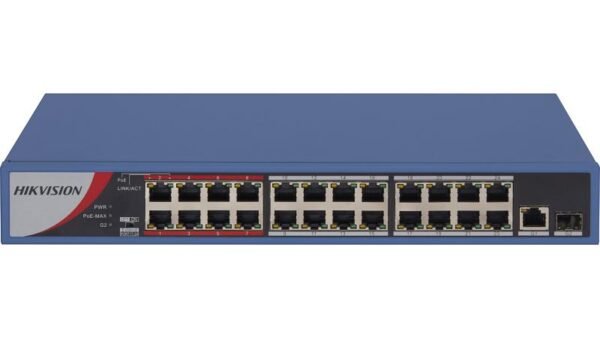 Hikvision (DS-3E0326P-E/M(C)) – Powerful 24-Port PoE Network Switch for High-Speed CCTV & Networking Solutions
