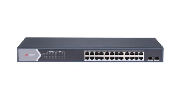 Hikvision (DS-3E0526P-E/M) – Best 24 Port PoE Switch with Gigabit Uplink for Reliable Network & CCTV Power Solutions