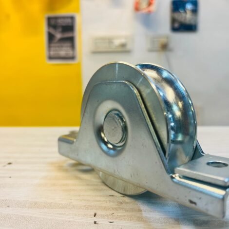 Hi Motion (109.80) – Best Galvanized V Groove Wheel with Bearing for Smooth Sliding Gate Movement & Hardware Installation