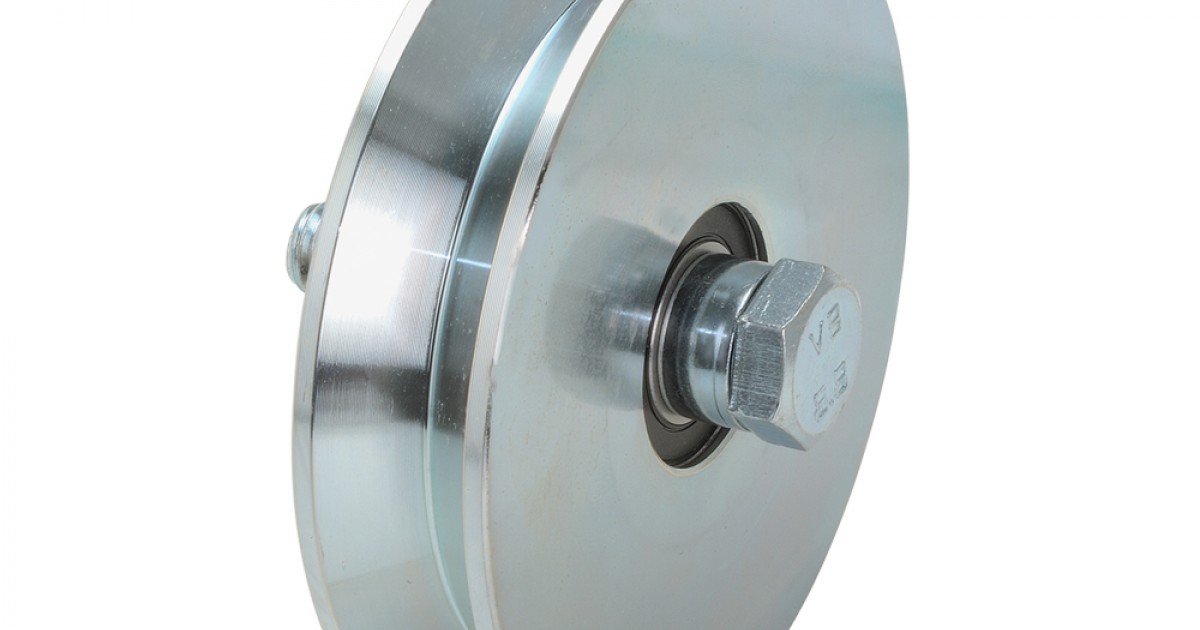 Hi Motion (102.140) – Best Galvanized Wheel with Bolt & Half-Round Groove Design for Sliding Gate Applications - Image 2