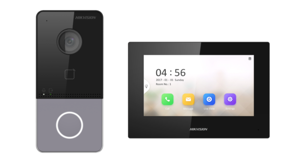 Hikvision (DS-KIS605-P(C)) – Best IP Intercom Kit with Advanced Video Door Phone & Smart Access Control Solution