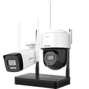 Hikvision (NKS422W03H) – Best 2MP H.265 WiFi NVS Kit with Bullet & PT Dome Camera for Smart Security Surveillance