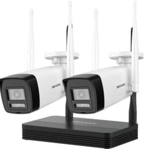 Hikvision (NKS422W0H) – Best 2MP H.265 WiFi NVS Kit with Dual Bullet Cameras for Smart Security Surveillance System