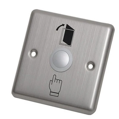ZKTeco (EX-801B) Metal Exit Push Button for Access Control Systems - Image 2