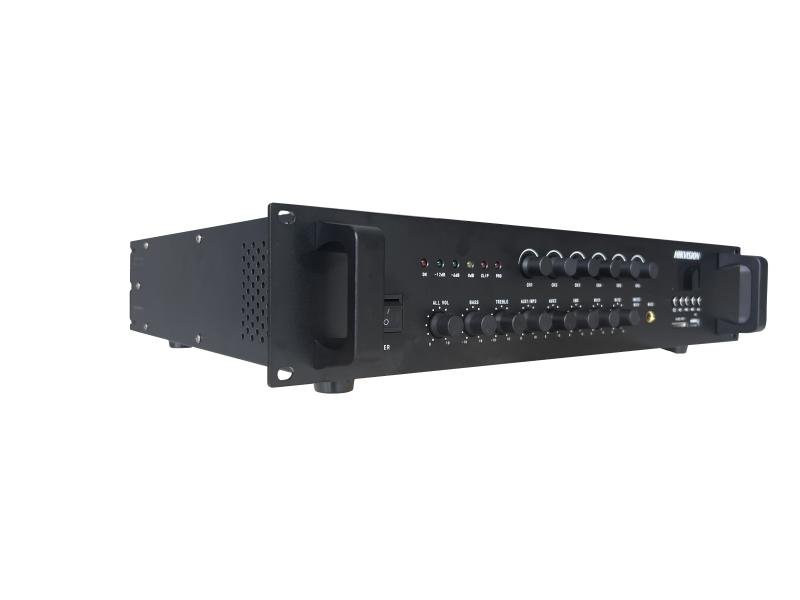 Hikvision (DS-QAE0A120G1-VB6) – Best 120W 6-Zone Analog Amplifier with Multi-Zone Audio Control & Professional PA System Performance - Image 2