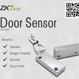 ZKTeco (AS57) Surface-Mount Magnetic Door Contact Sensor for Metal Doors (NC Output)
