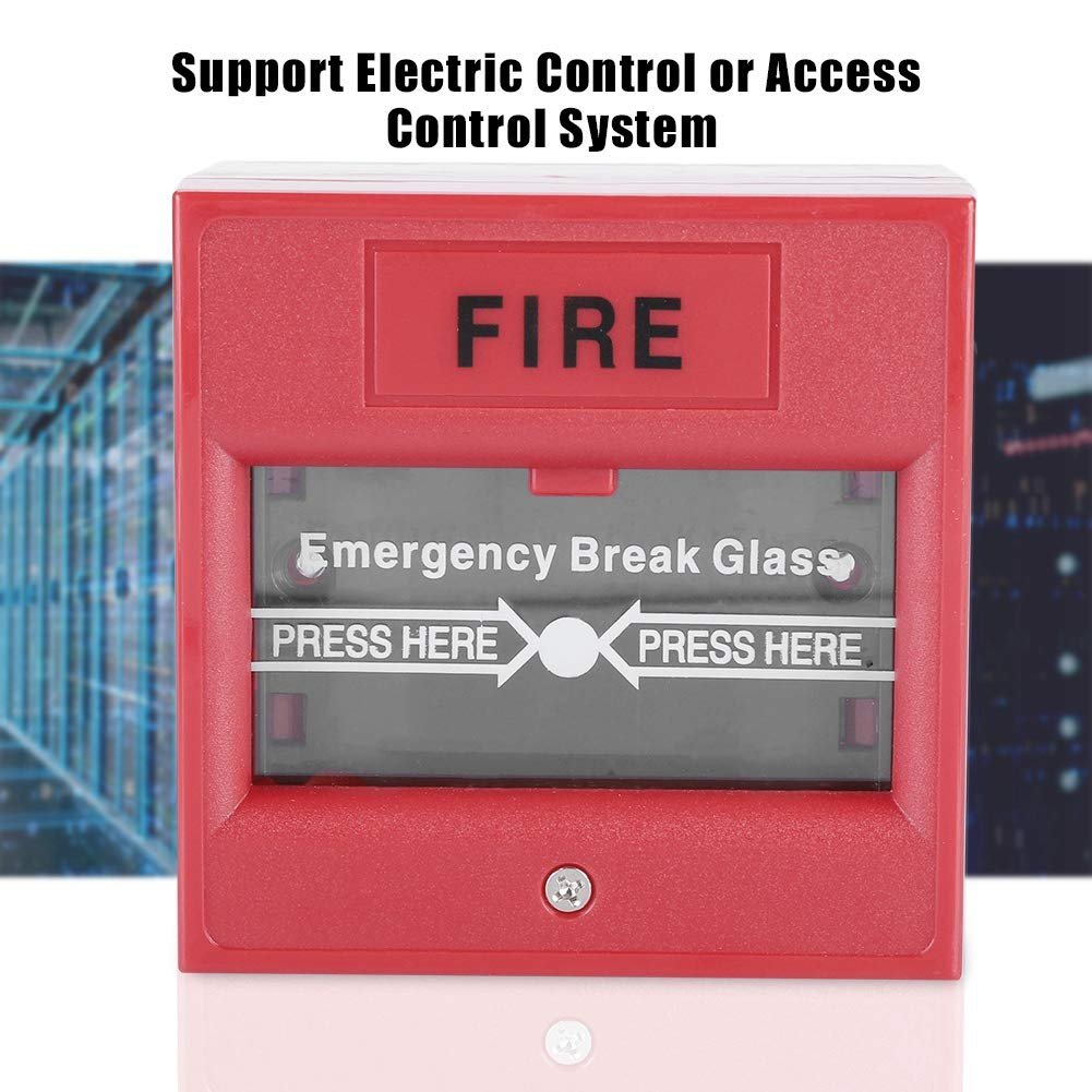 ZKTeco (ABK-900A Red) – Best Emergency Break Glass Exit Button for Reliable Access Control & Security Systems