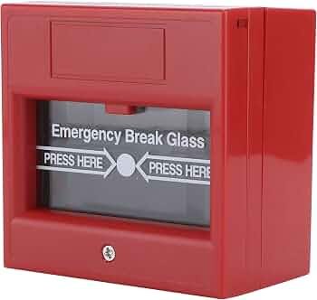 ZKTeco (ABK-900A Red) – Best Emergency Break Glass Exit Button for Reliable Access Control & Security Systems - Image 2