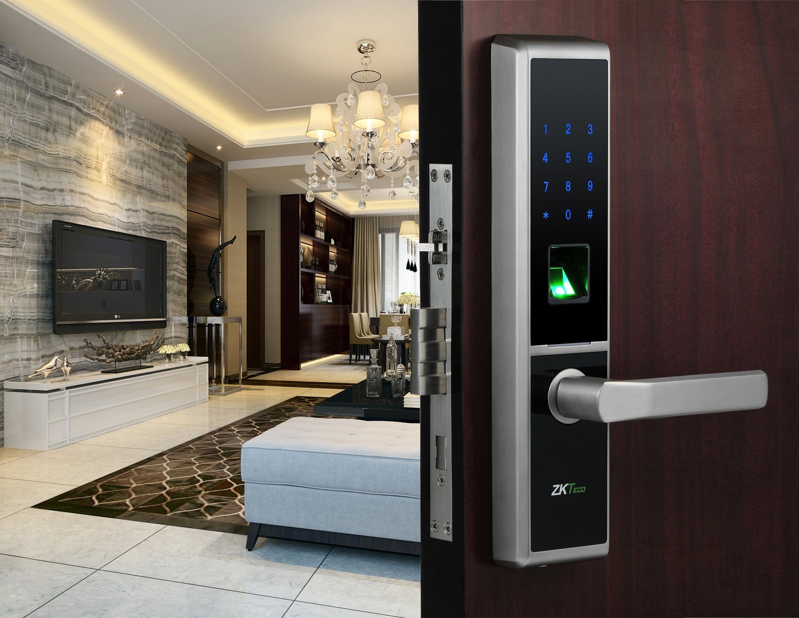 ZK (TL100 (L)) – Smart Fingerprint Door Lock with Multi-Access Authentication - Image 3