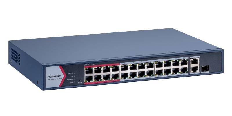 Hikvision (DS-3E1526P-EI/M) 24-Port Gigabit Smart PoE Switch with 230W PoE Budget - Image 3