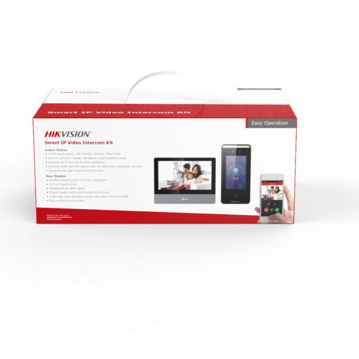 Hikvision (DS-KIS901-P) Facial Recognition IP Video Intercom Kit - Image 3