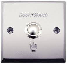 ZKTeco (EX-800B) Square Metal Exit Push Button for Access Control Systems