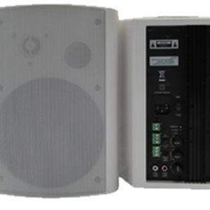 CMX (AWS60W) – Best 5-Inch 2-Way Active Wall Mount Speaker System, 30W+30W, White, ABS, Sold in Pair
