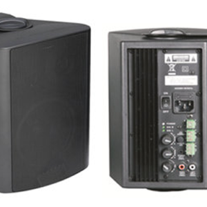 CMX (AWS60B) – Best 5-Inch 2-Way Active Wall Mount Speaker System, 30W+30W, Black, ABS, Sold in Pair