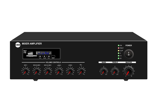 CMX (EA-120) – Best 120W Tabletop Mixer Amplifier with USB, Bluetooth & FM Radio