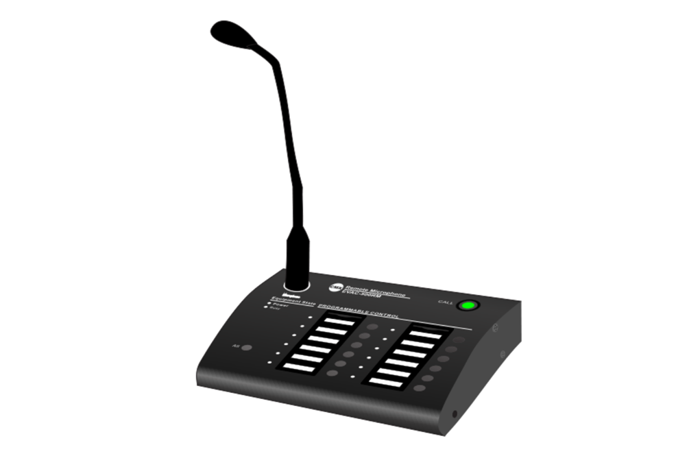 CMX (EVAC-500RM) – Best EN54-16 Certified Remote Paging Microphone with 12 Zones & 120-Zone Expansion