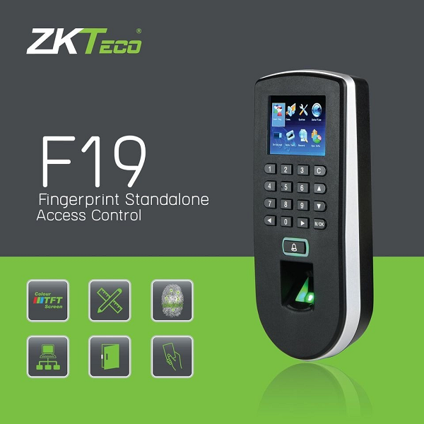 ZKTeco (F19) (Standard) – Fingerprint Standalone Access Control Terminal