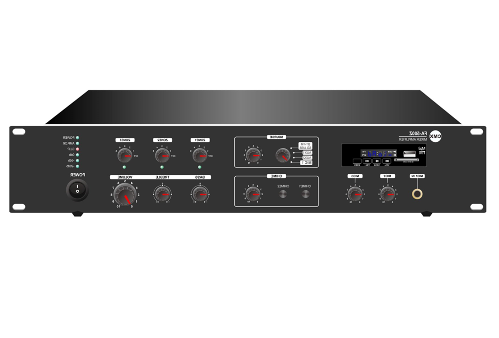 CMX (FA-240Z) – Best 240W 3-Zone Mixer Amplifier with MP3, FM, Bluetooth & Independent Zone Control - Image 2