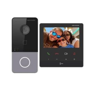 Hikvision (DS-KIS606-P) IP Video Intercom Kit with 2MP Door Station and 4.3-inch Wi-Fi Indoor Monitor