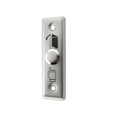 ZKTeco (EX-801A) Metal Exit Button | Narrow Push-to-Exit Switch for Access Control Systems - Image 2
