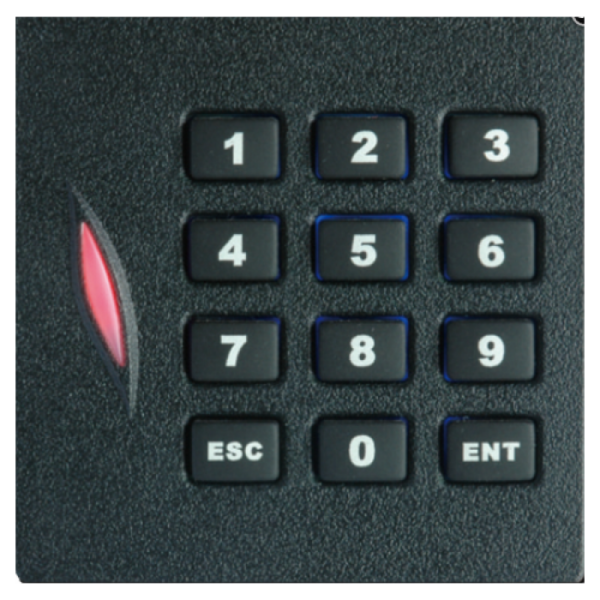 ZKTeco (KR102E) (ID W26/W34) – 125kHz RFID Card Reader with Wiegand 26/34 Interface & Keypad