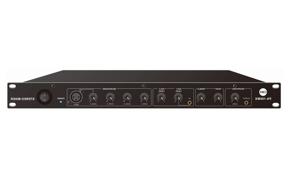 CMX (PA-200MX) – Best 10-Channel Stereo Audio Mixer with Phantom Power & Balanced XLR Outputs - Image 2