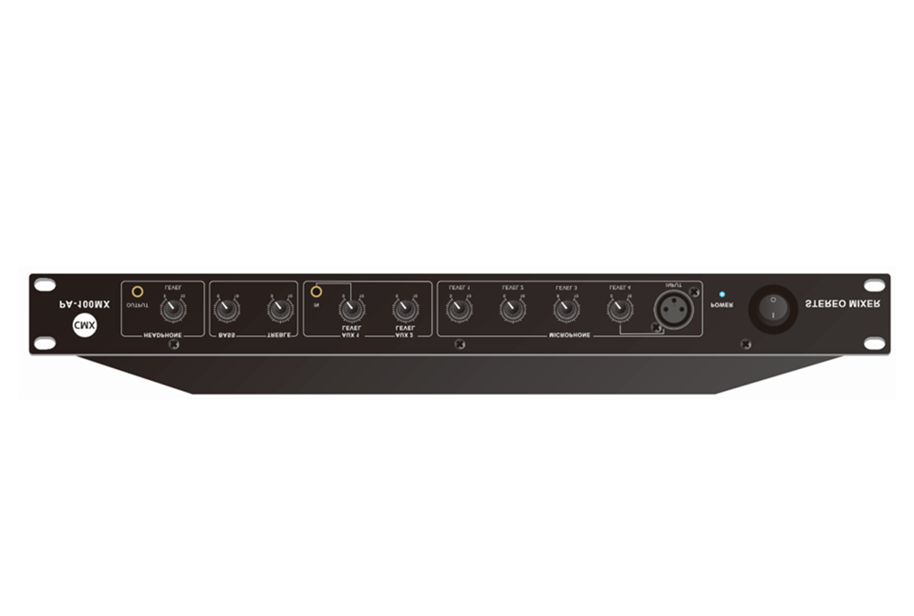 CMX (PA-200MX) – Best 10-Channel Stereo Audio Mixer with Phantom Power & Balanced XLR Outputs - Image 3