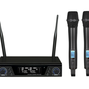 CMX (WM-U200) – Best UHF True Diversity Wireless Microphone System with Dual Channels, Adjustable Frequency & Handheld/Bodypack Microphones