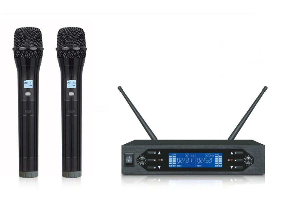 CMX (WM-U200B) – Best Dual-Channel UHF Wireless Microphone System with Handheld & Lavalier Microphone Technology - Image 2