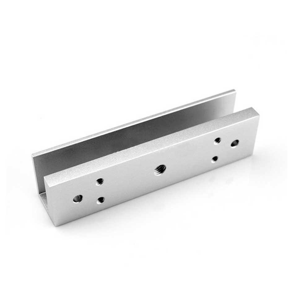 ZKTeco (AL-500PU) U-Bracket for AL-500 Series Electromagnetic Lock – Frameless Glass Door Mount