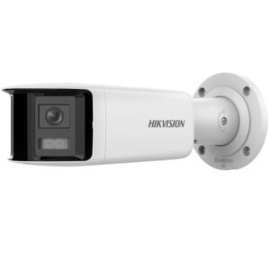 Hikvision (DS-2CD2T67G2P-LSU/SL) 6MP Panoramic ColorVu Fixed Bullet Network Camera with AcuSense, Active Deterrence & Two-Way Audio