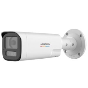 Hikvision (DS-2CE19DF3T-LXTS) 2MP ColorVu Smart Hybrid Light Fixed Bullet Camera with Two-Way Audio & Active Light and Sound Alarm