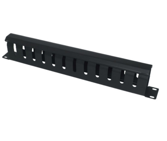 OCS (19" Rack Mount Cable Manager, 1U Metal) – 1U Horizontal Rack Mount Cable Management Panel for Network Cables - Image 2