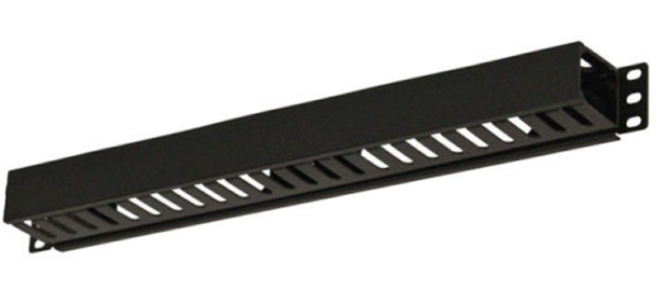 OCS (19" Rack Mount Cable Manager, 1U Plastic) – 1U Horizontal Rack Mount Cable Management Panel for Network Cables