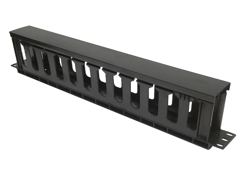 OCS (19" Rack Mount Cable Manager, 2U Metal) – 2U Horizontal Rack Mount Cable Management Panel for Network Cables - Image 2