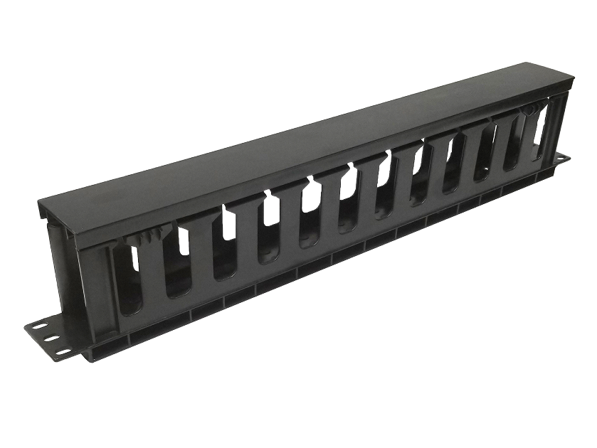 OCS (19" Rack Mount Cable Manager, 2U Metal) – 2U Horizontal Rack Mount Cable Management Panel for Network Cables - Image 3