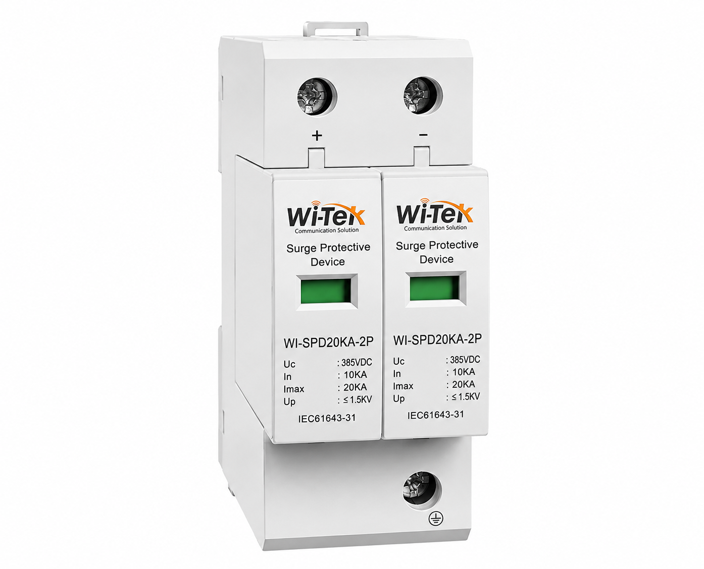 Wi-Tek (WI-RP20A-230AC-2P) 20A 230V AC Overvoltage & Undervoltage Protection Relay