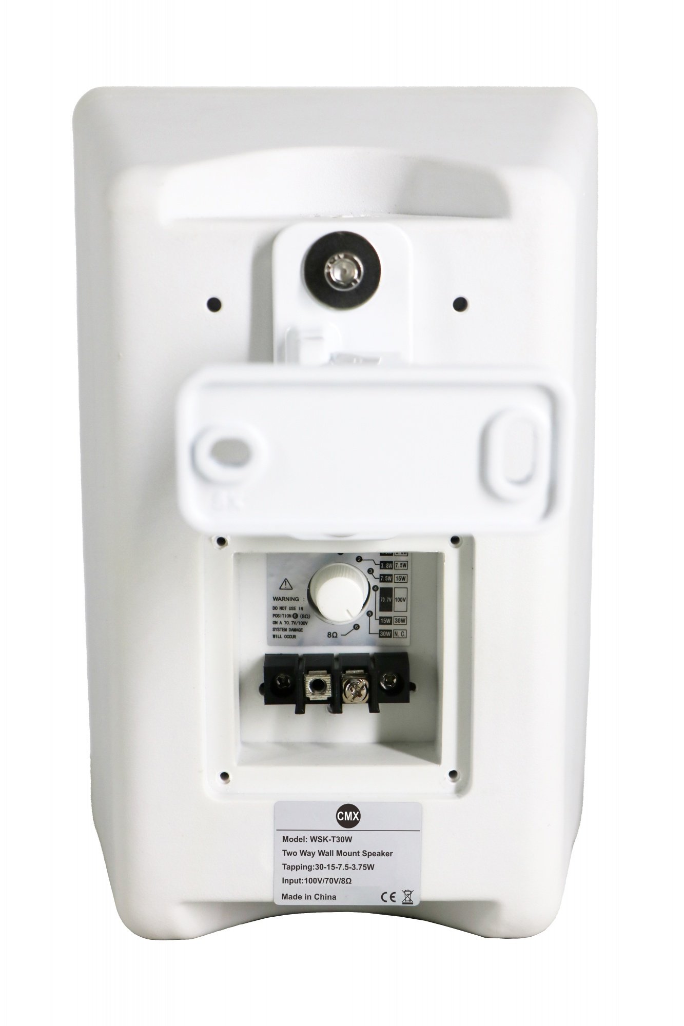CMX (WSK-T30W) – Best 5.25" 2-Way Wall Mount Speaker with 30W/15W/7.5W/3.75W Power Taps, 100V/70V & 8Ω - Image 2