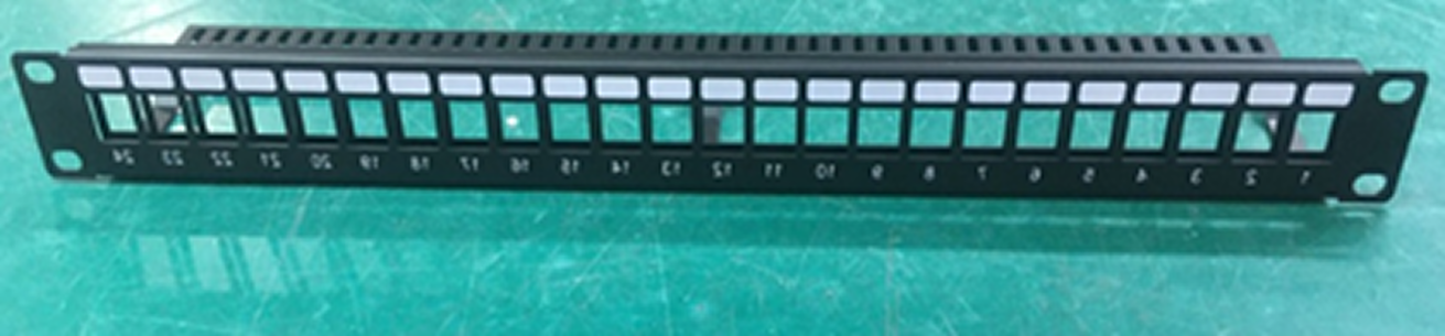 OCS (24-Port CAT6 Patch Panel Unloaded) – 24-Port Modular Patch Panel for CAT6 Structured Cabling - Image 2