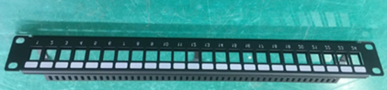 OCS (24-Port CAT6 Patch Panel Unloaded) – 24-Port Modular Patch Panel for CAT6 Structured Cabling - Image 3