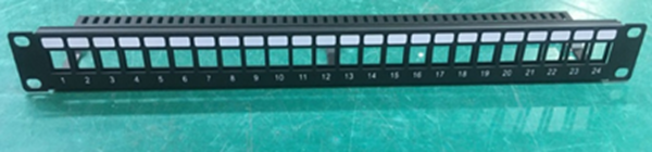 OCS (24-Port CAT6 Patch Panel Unloaded) – 24-Port Modular Patch Panel for CAT6 Structured Cabling