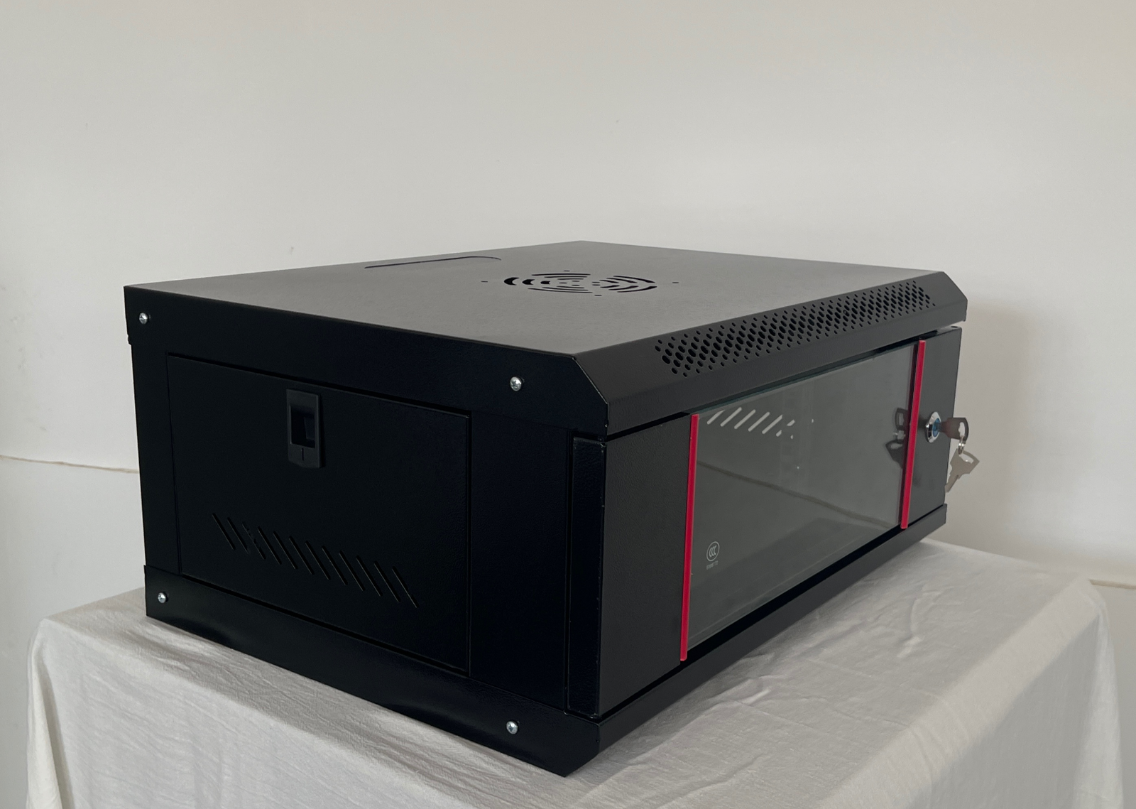 OCS (6U 600x600 Server Data Cabinet) – Best Wall-Mounted Server Data Cabinet with Glass Front Door, Shelf, Fan & 8-Way PDU - Image 2