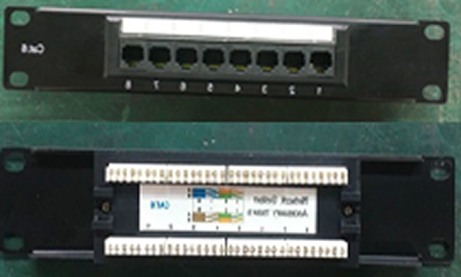 OCS (8-Port CAT6 Patch Panel Loaded) – 8-Port CAT6 Patch Panel with Keystone Jacks for Structured Cabling - Image 2